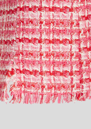 BOUCLE SKIRT PINK/RED BOUCLE