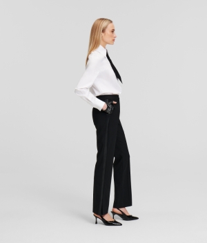 TAILORED PANTS 999999/BLACK