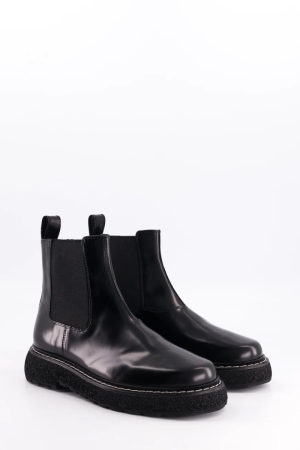 ELMET CUIR GLACE NOIR