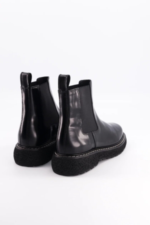 ELMET CUIR GLACE NOIR